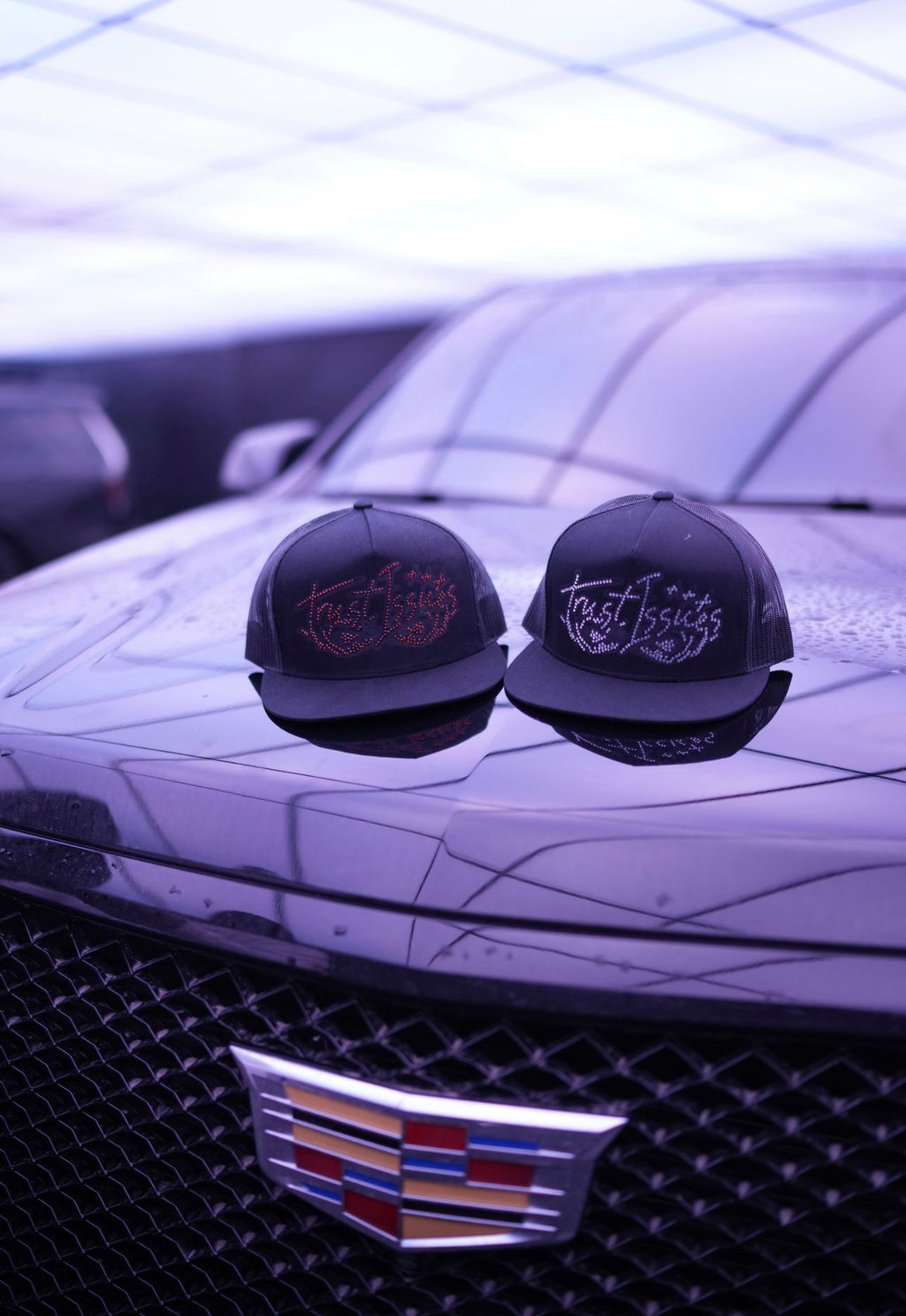 RHINESTONES TRUCKER HATS