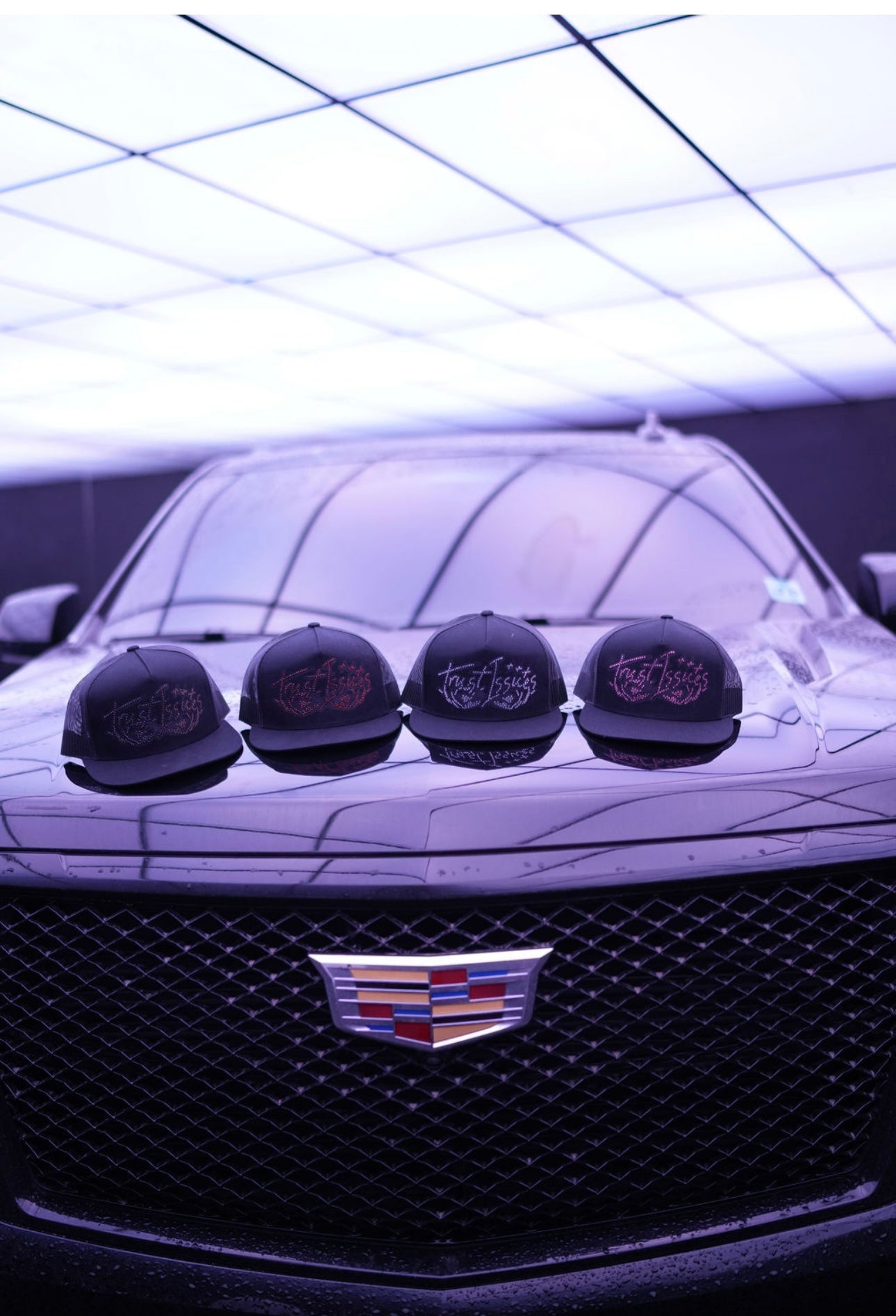 RHINESTONES TRUCKER HATS